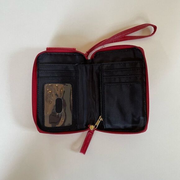 Vintage Womens Red Clutch Wristlet - Picture 3 of 4